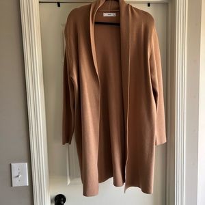 Mango camel coatigan. Size small.